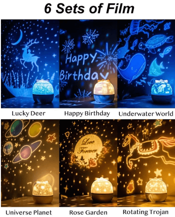 360 Rotation Starry Sky Projector