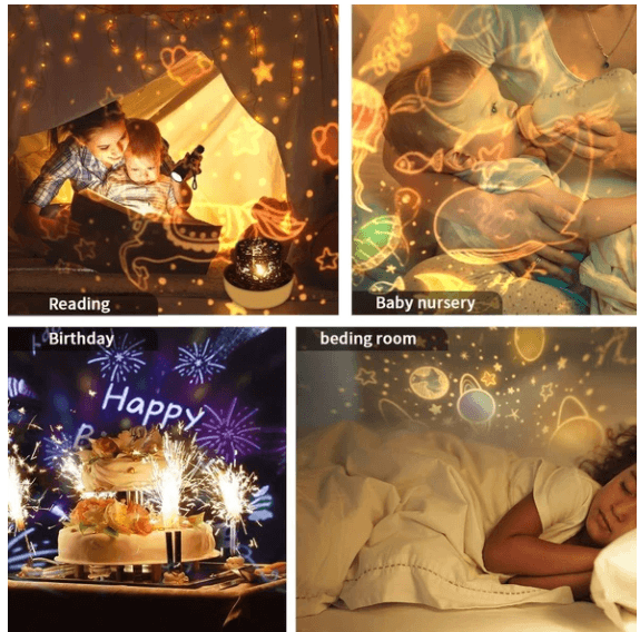 360 Rotation Starry Sky Projector