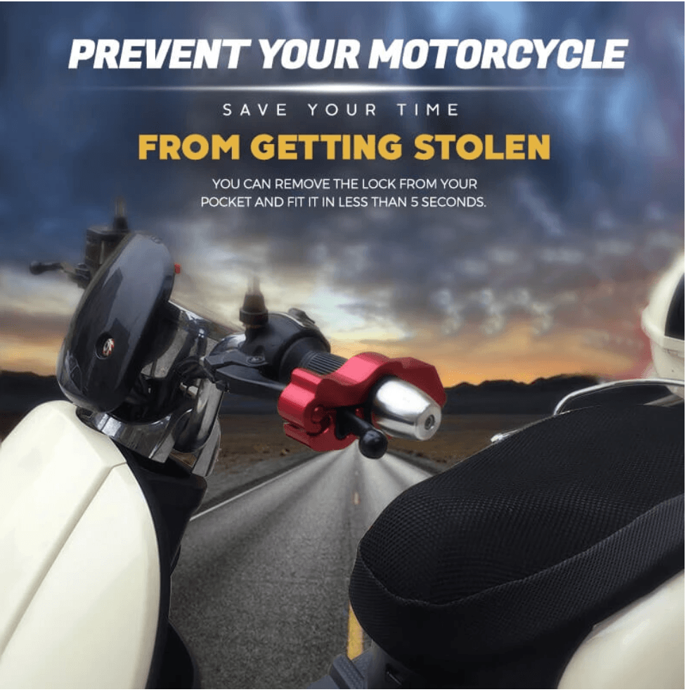 Motorcycle Handlebar Security Lock