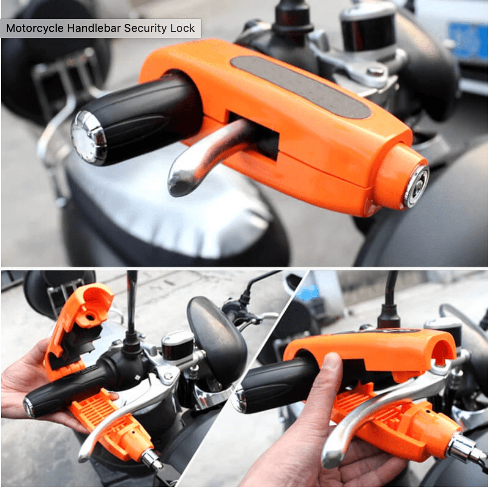Motorcycle Handlebar Security Lock