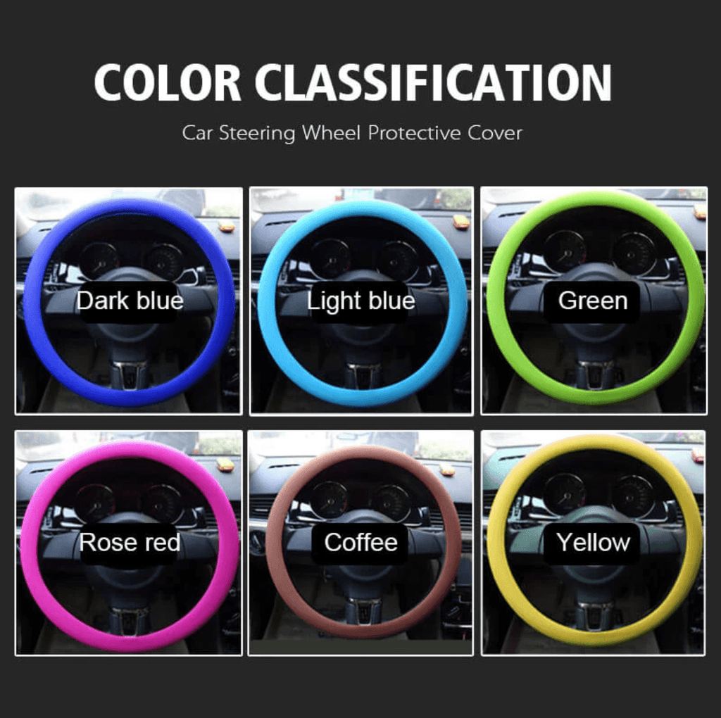 Steering Wheel Protective Silicone Grip Cover