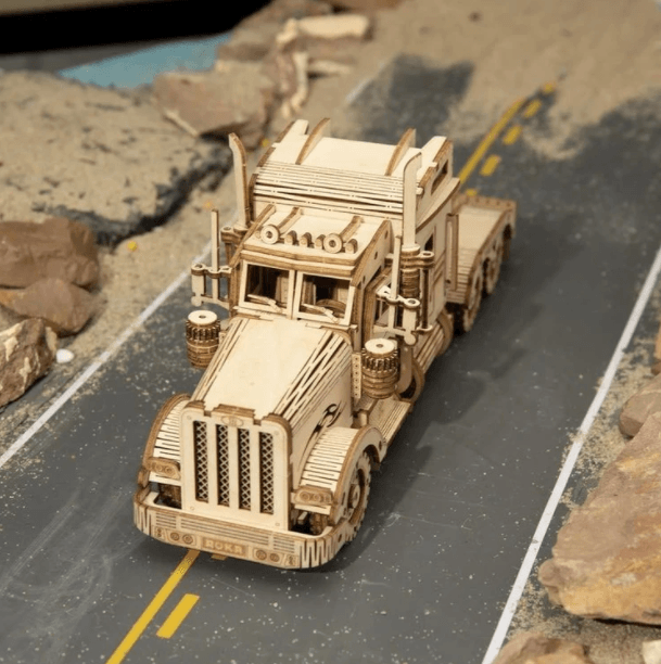Wooden Mechanical Model Puzzle