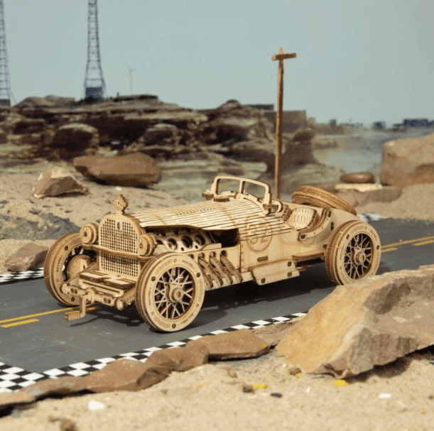 Wooden Mechanical Model Puzzle