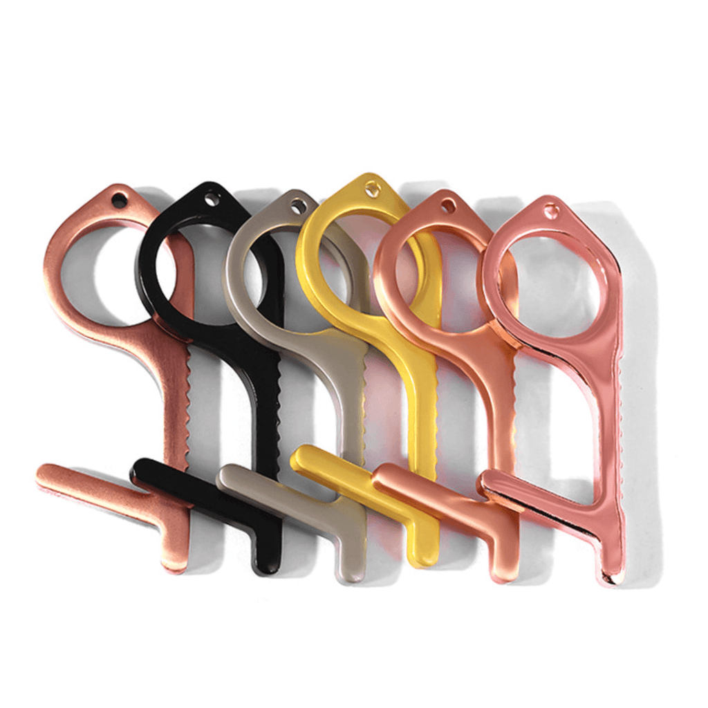 Upgraded No Touch Door Opener Tools With Keychain Pendant