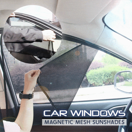 Car Windows Magnetic Mesh Sunshades - 1 Pair
