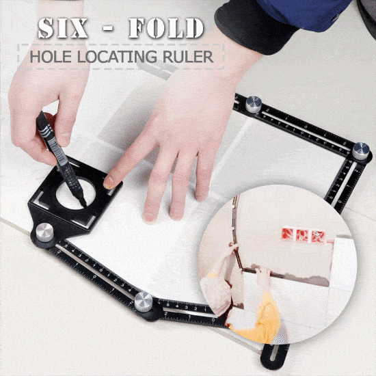 Six-Fold Hole Locating Ruler
