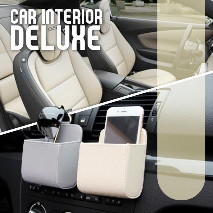Car Leather Storage Basket-Set For 4