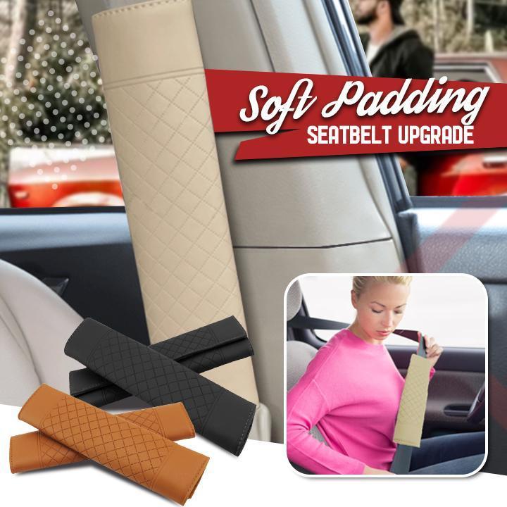 Car Leather Seat Belt Shoulder Covers