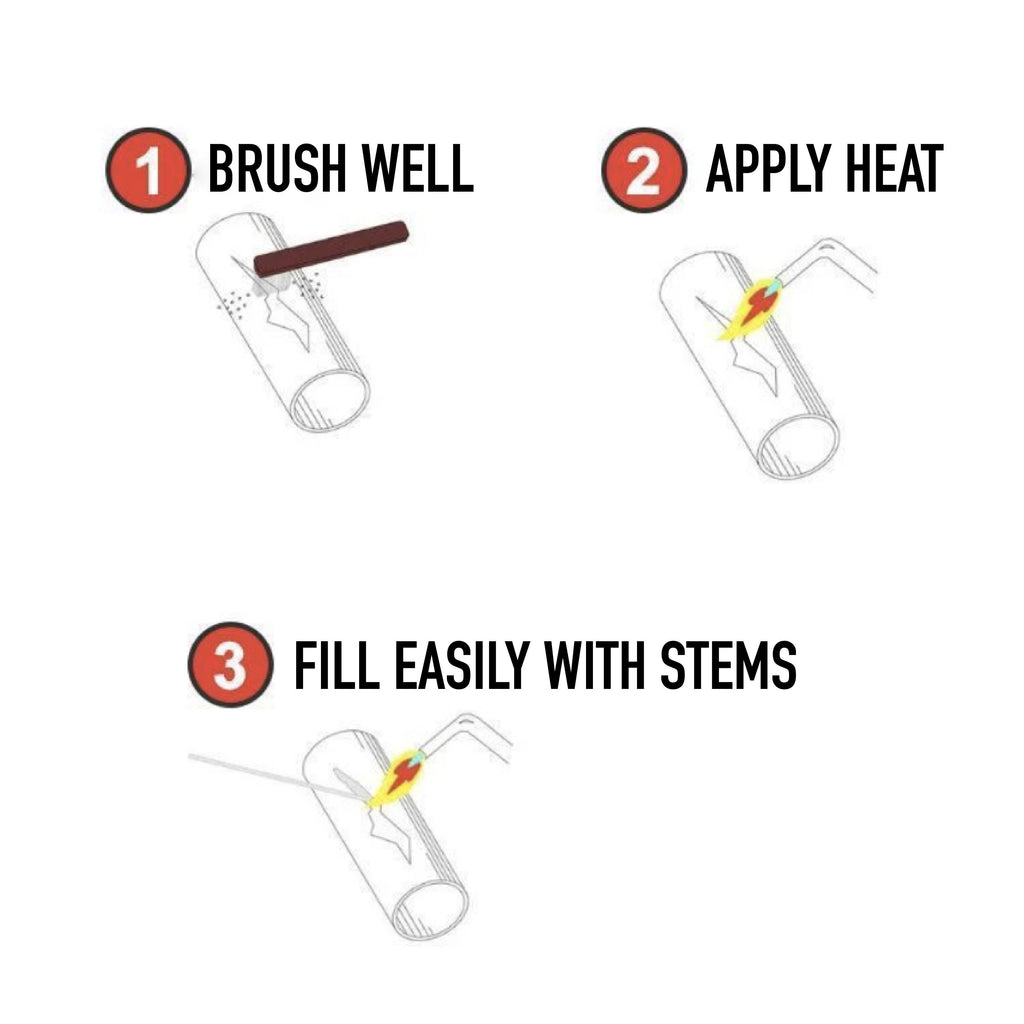 Solution Welding Flux-Cored Rods
