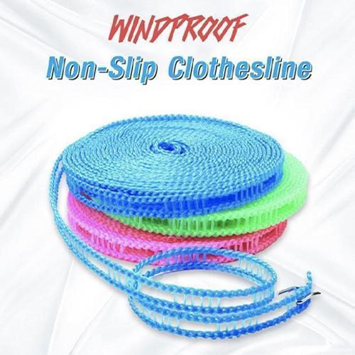 Portable Non-Slip Windproof Clothesline