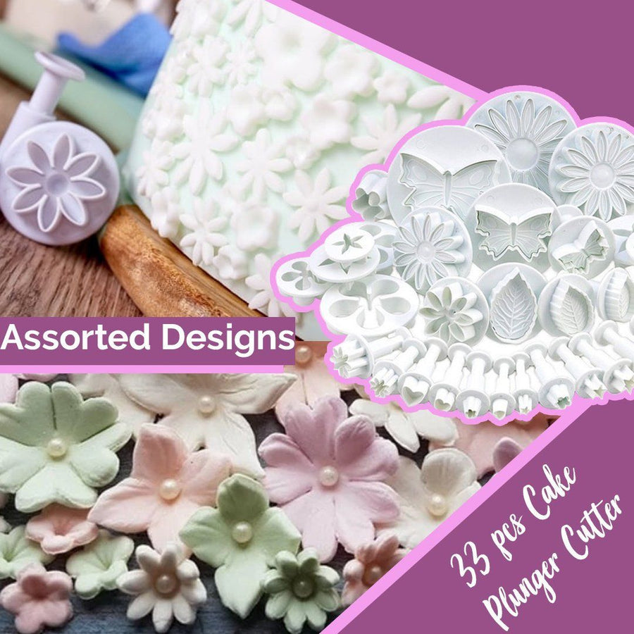 DIY Cake Design Plunger Cutter (33 Pcs Set)