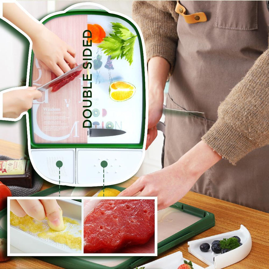 All-In-One Double-Sided Cutting Board