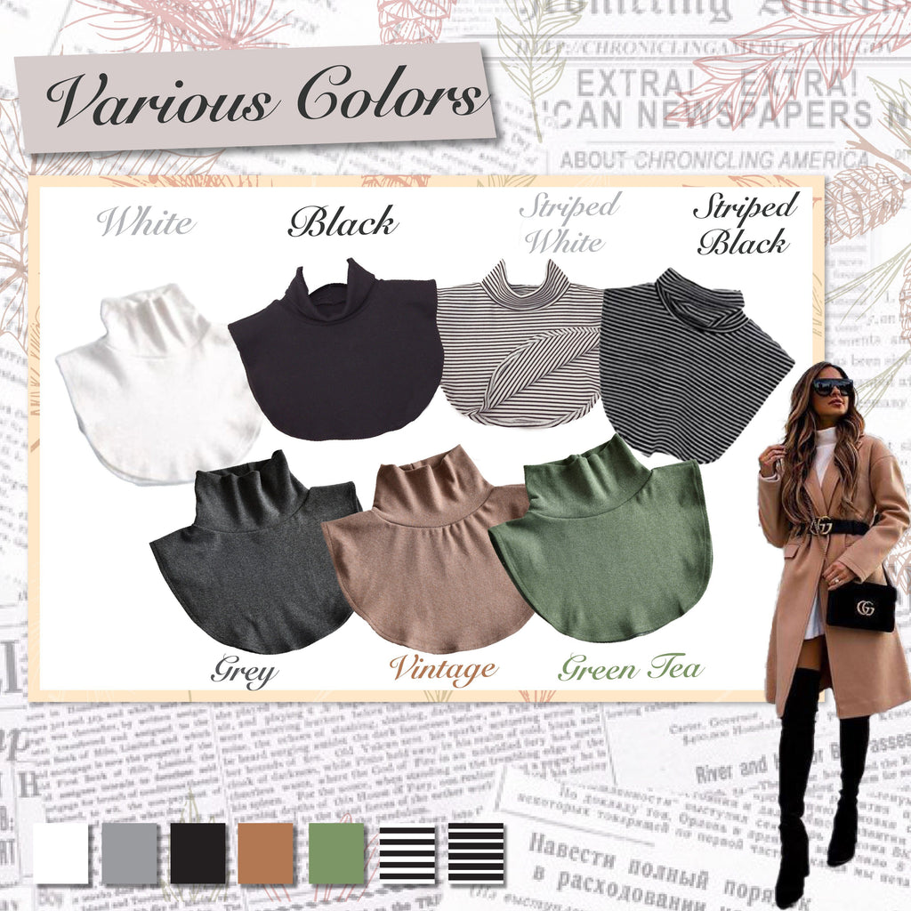 Thermal Detachable Turtleneck Collar