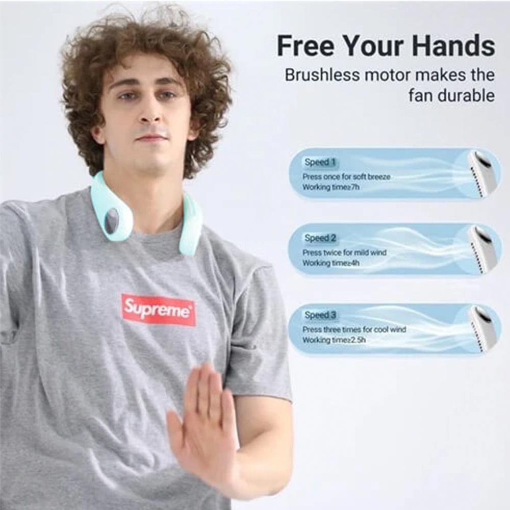 Bladeless Mute Neckband Fan