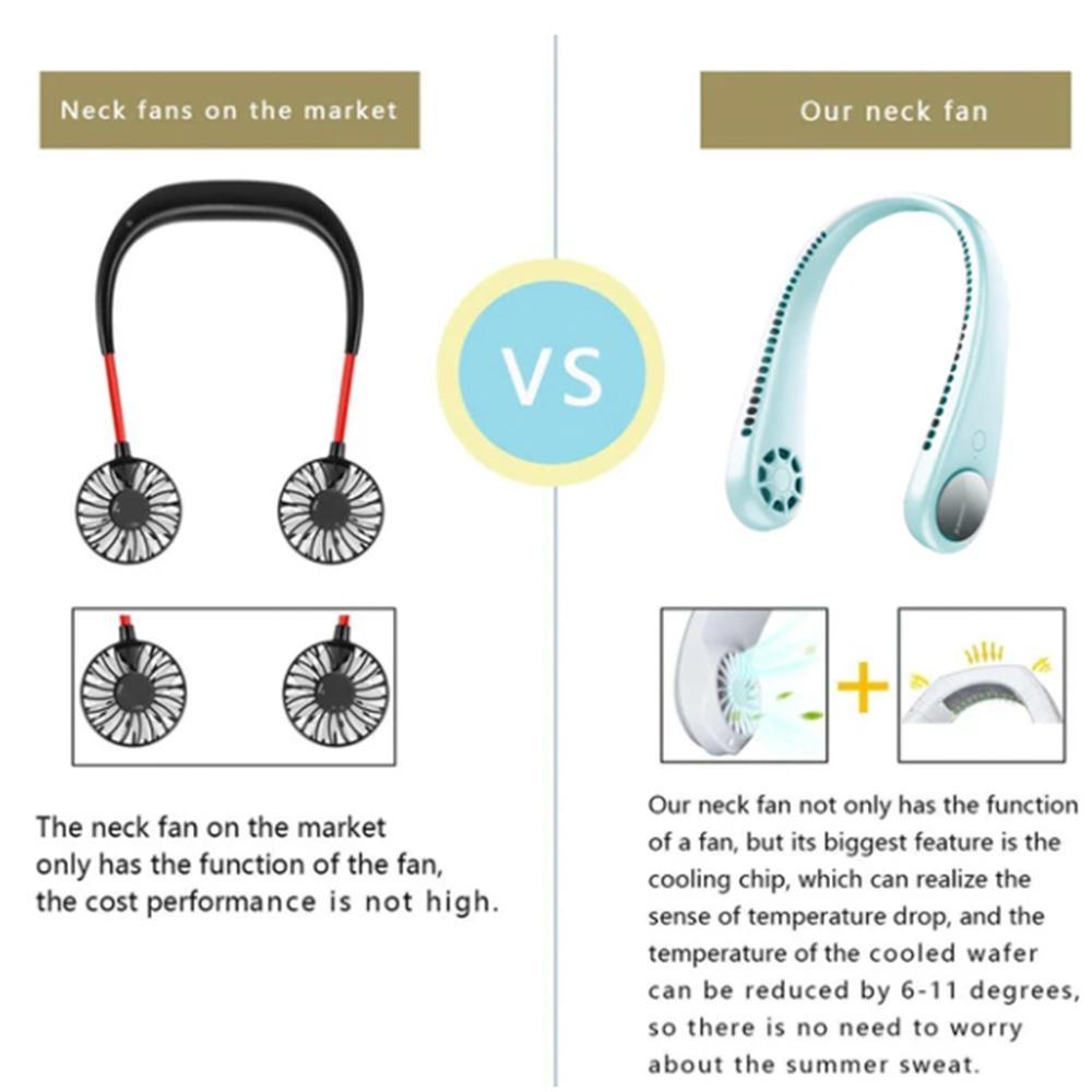 Bladeless Mute Neckband Fan