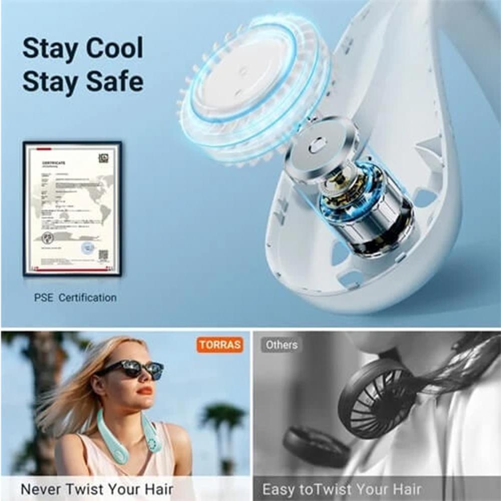 Bladeless Mute Neckband Fan