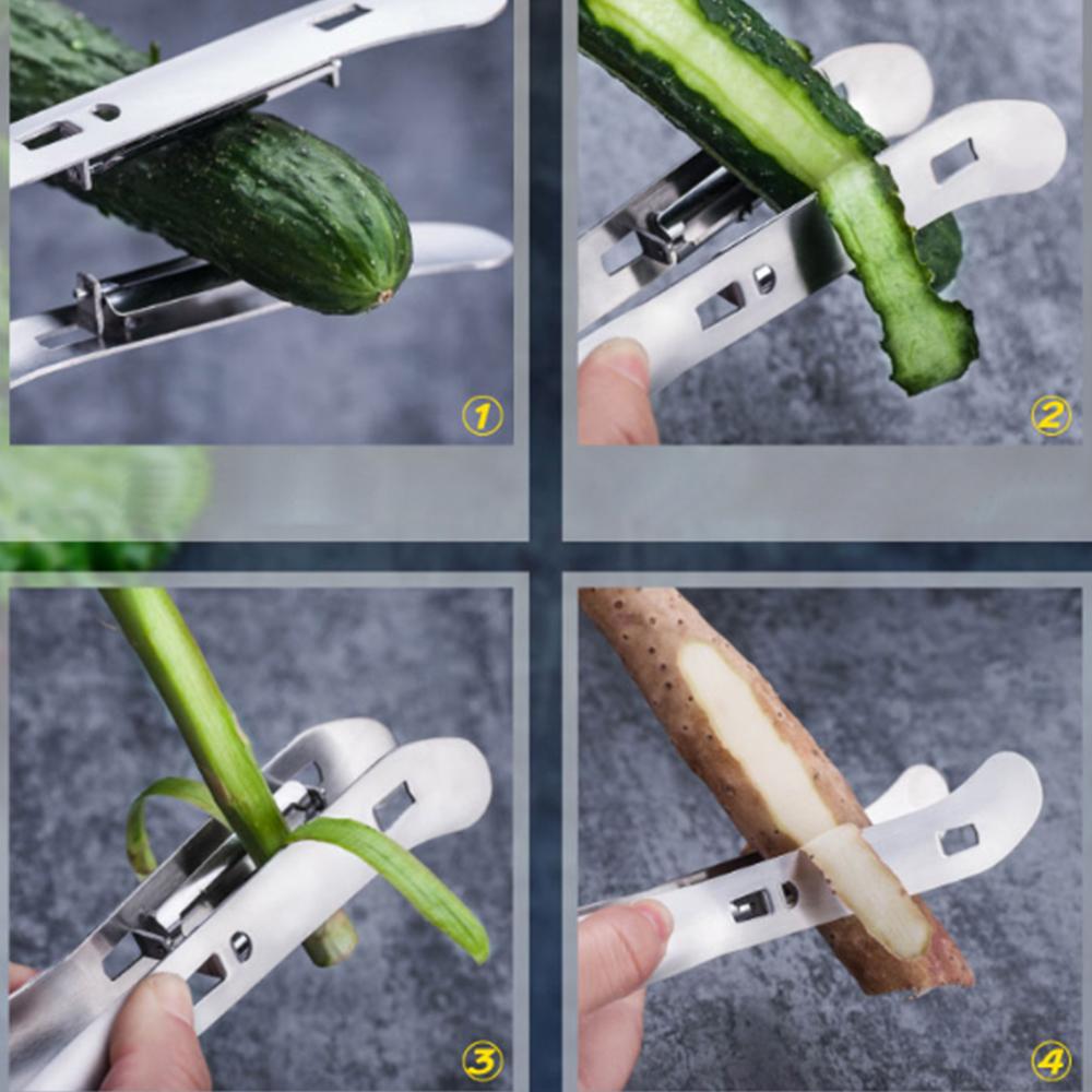 Double-Sided Stainless Steel Vegetable Peeler