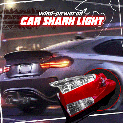 Wind-Powered Car Shark Light