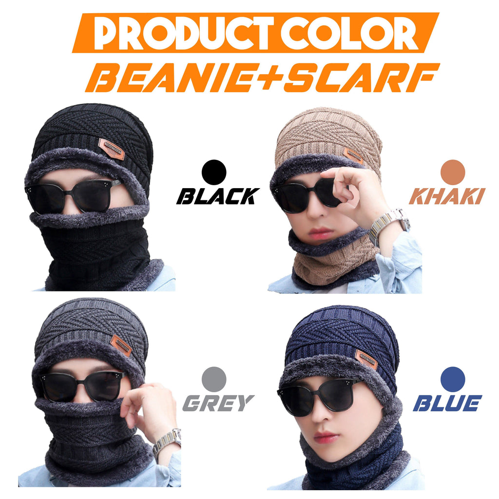 Beanie Warm Hat And Scarf Set