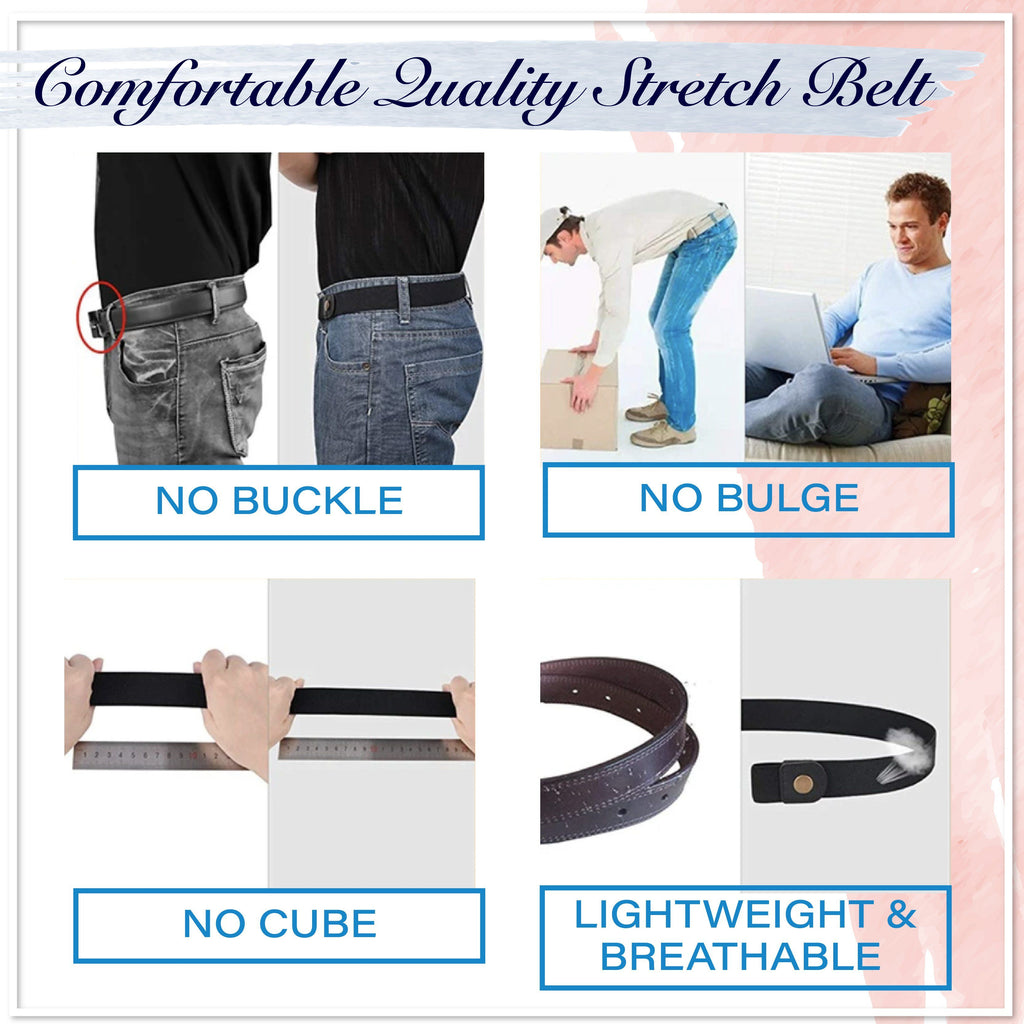 Buckle-Free Invisible Elastic Waist Belts