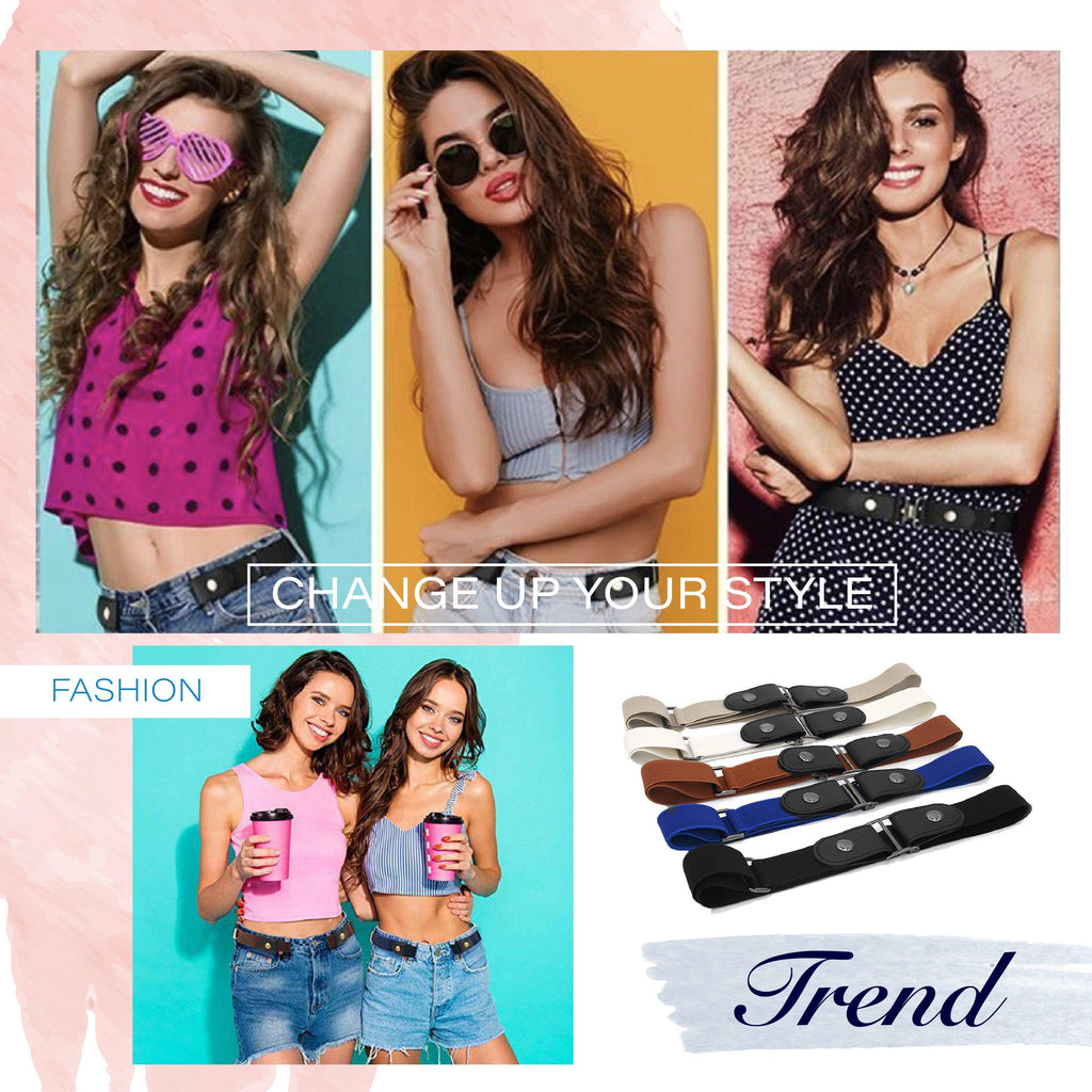 Buckle-Free Invisible Elastic Waist Belts