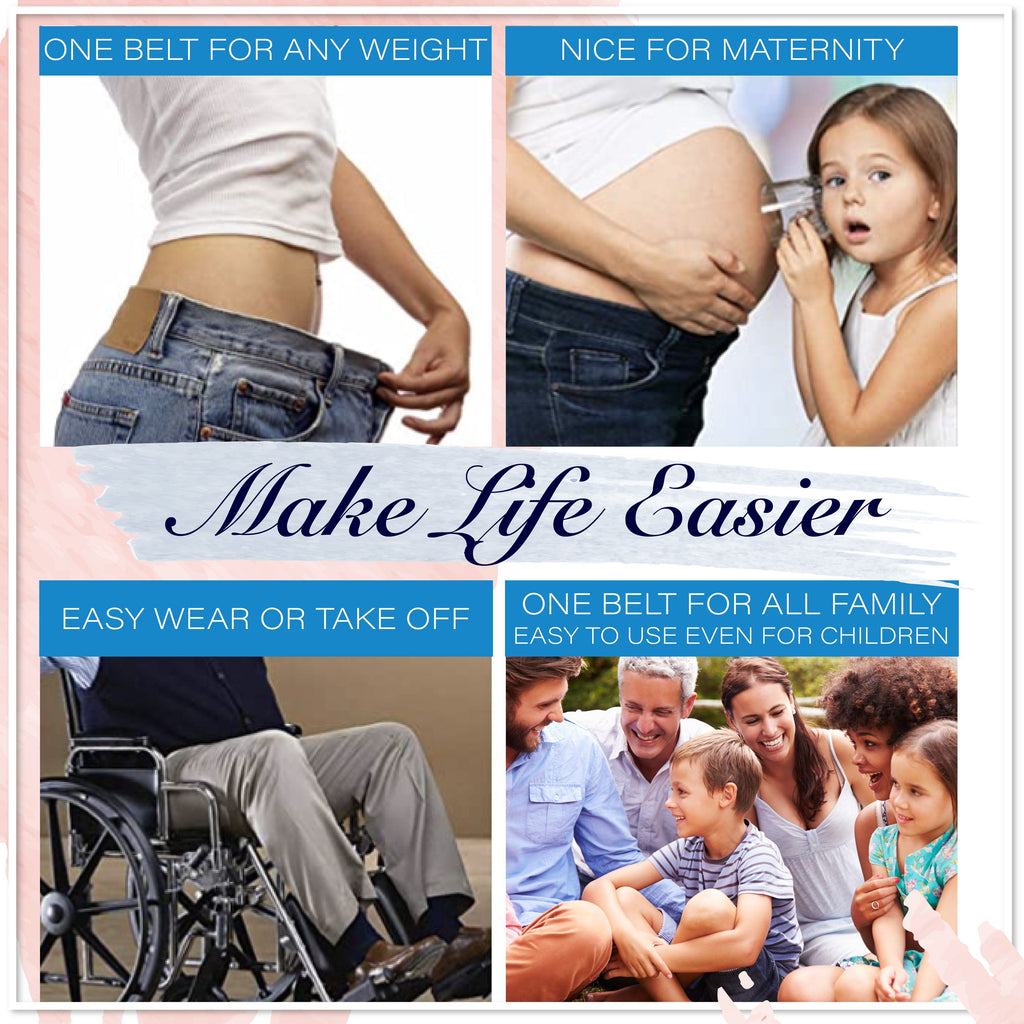 Buckle-Free Invisible Elastic Waist Belts