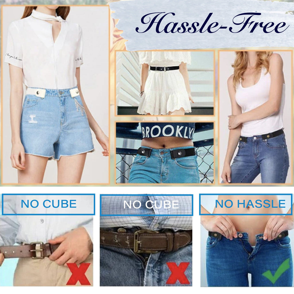 Buckle-Free Invisible Elastic Waist Belts