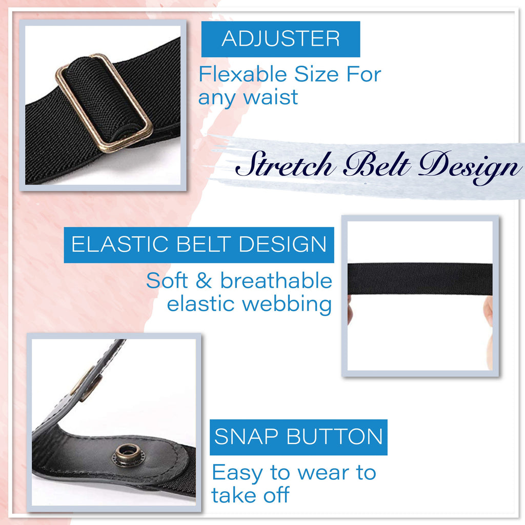 Buckle-Free Invisible Elastic Waist Belts