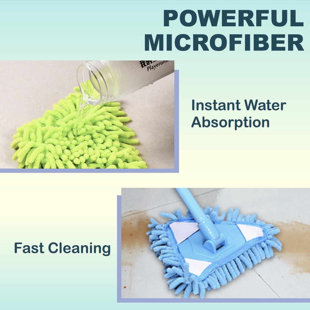Extendable Triangle Microfiber Mop