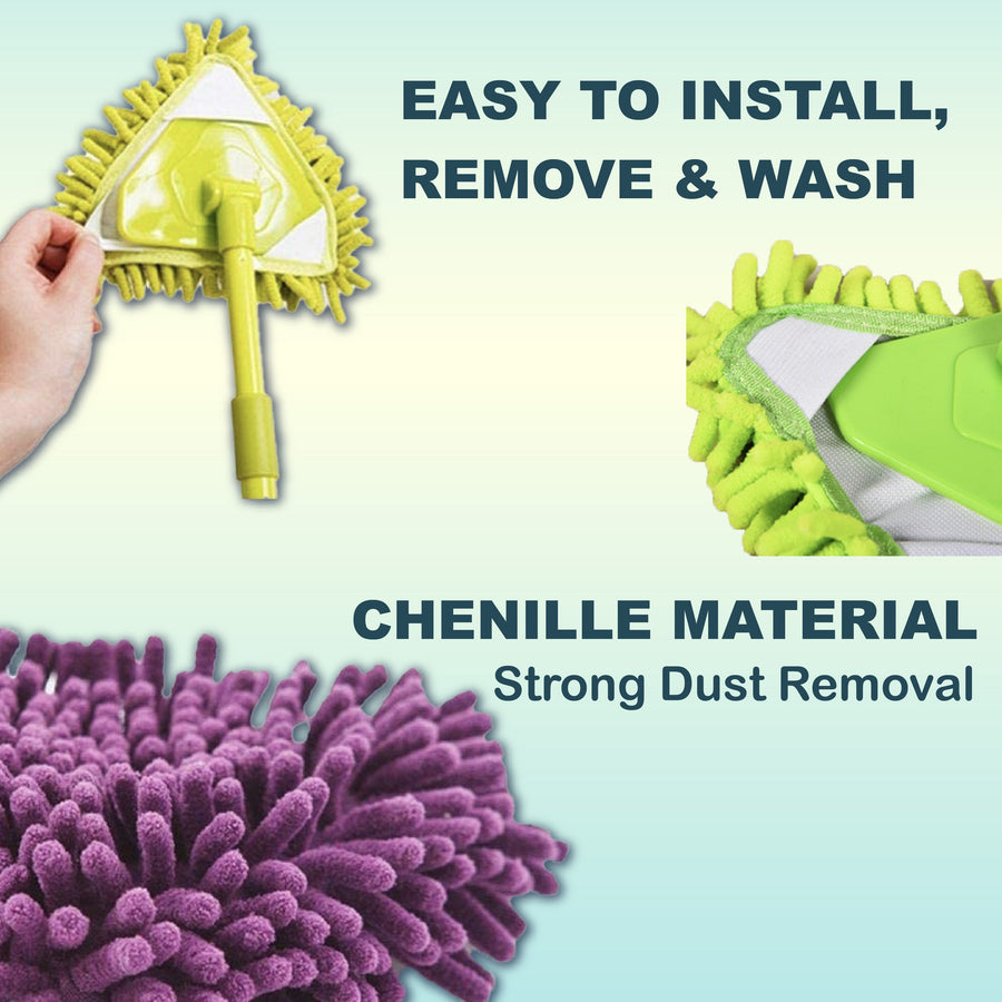 Extendable Triangle Microfiber Mop