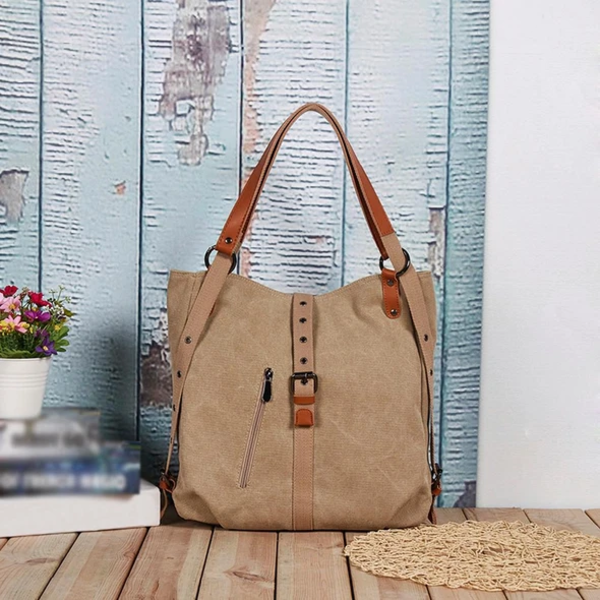 Aline™ Canvas Backpack-Shoulder Bag With Extra Large Capacity