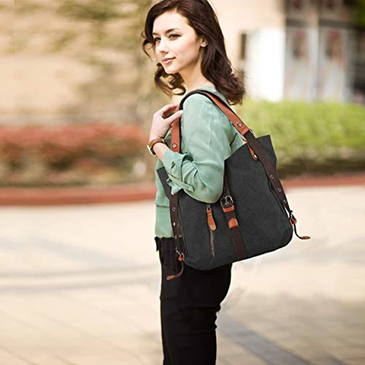 Aline™ Canvas Backpack-Shoulder Bag With Extra Large Capacity