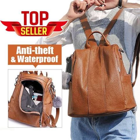 Premium Leather Backpack