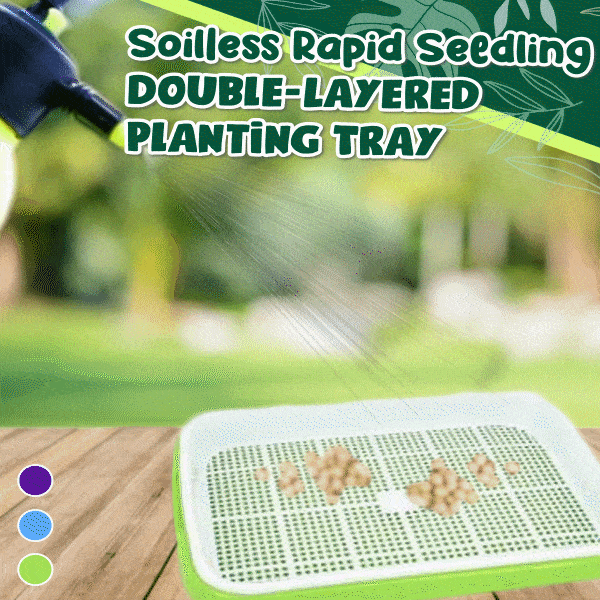 Soilless Rapid Seedling Double-Layered Planting Tray