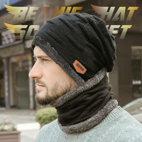 Men's Hat & Scarf Set