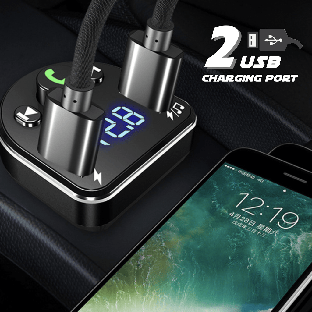 Car Bluetooth to FM Transmitter Music Player