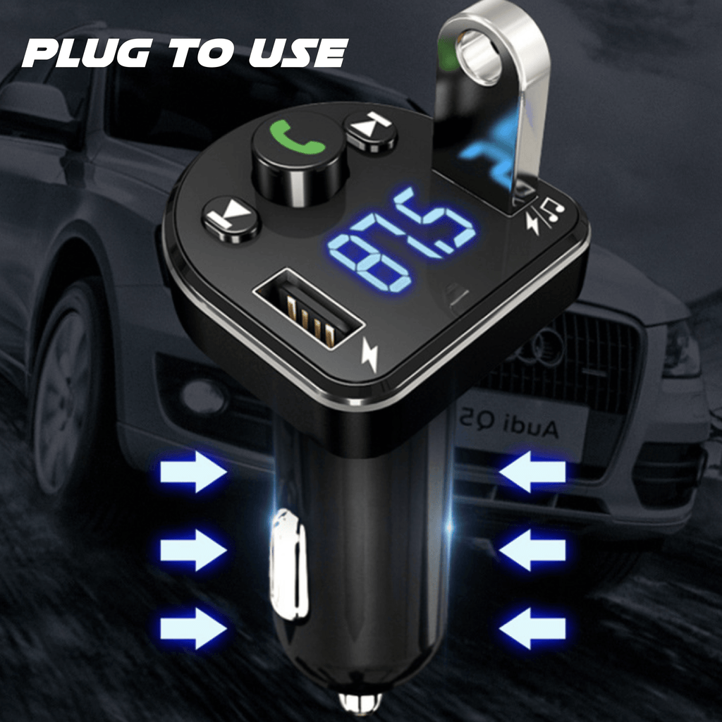 Car Bluetooth to FM Transmitter Music Player