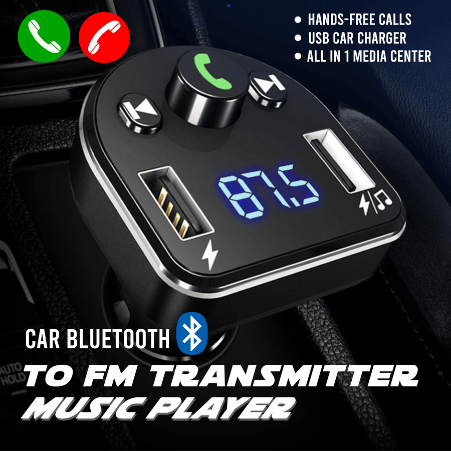 Car Bluetooth to FM Transmitter Music Player