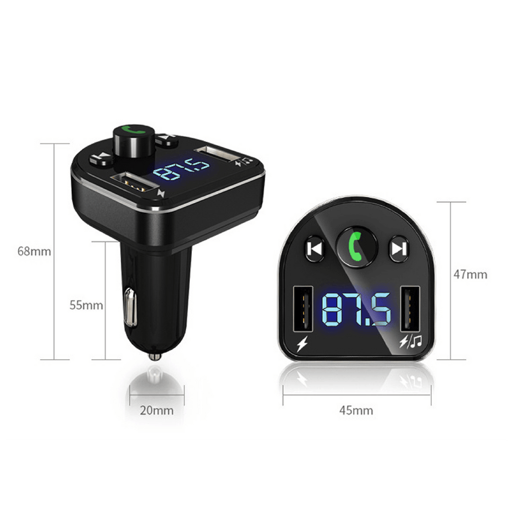 Car Bluetooth to FM Transmitter Music Player