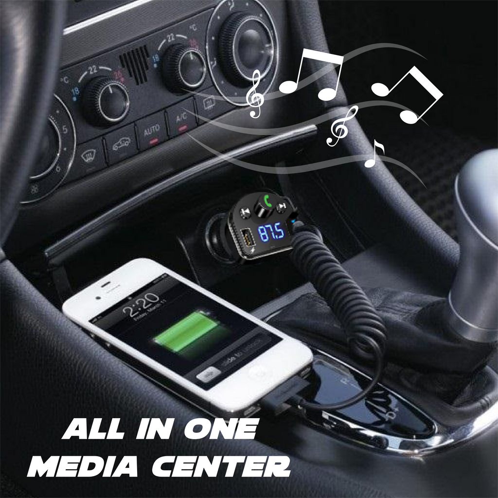 Car Bluetooth to FM Transmitter Music Player
