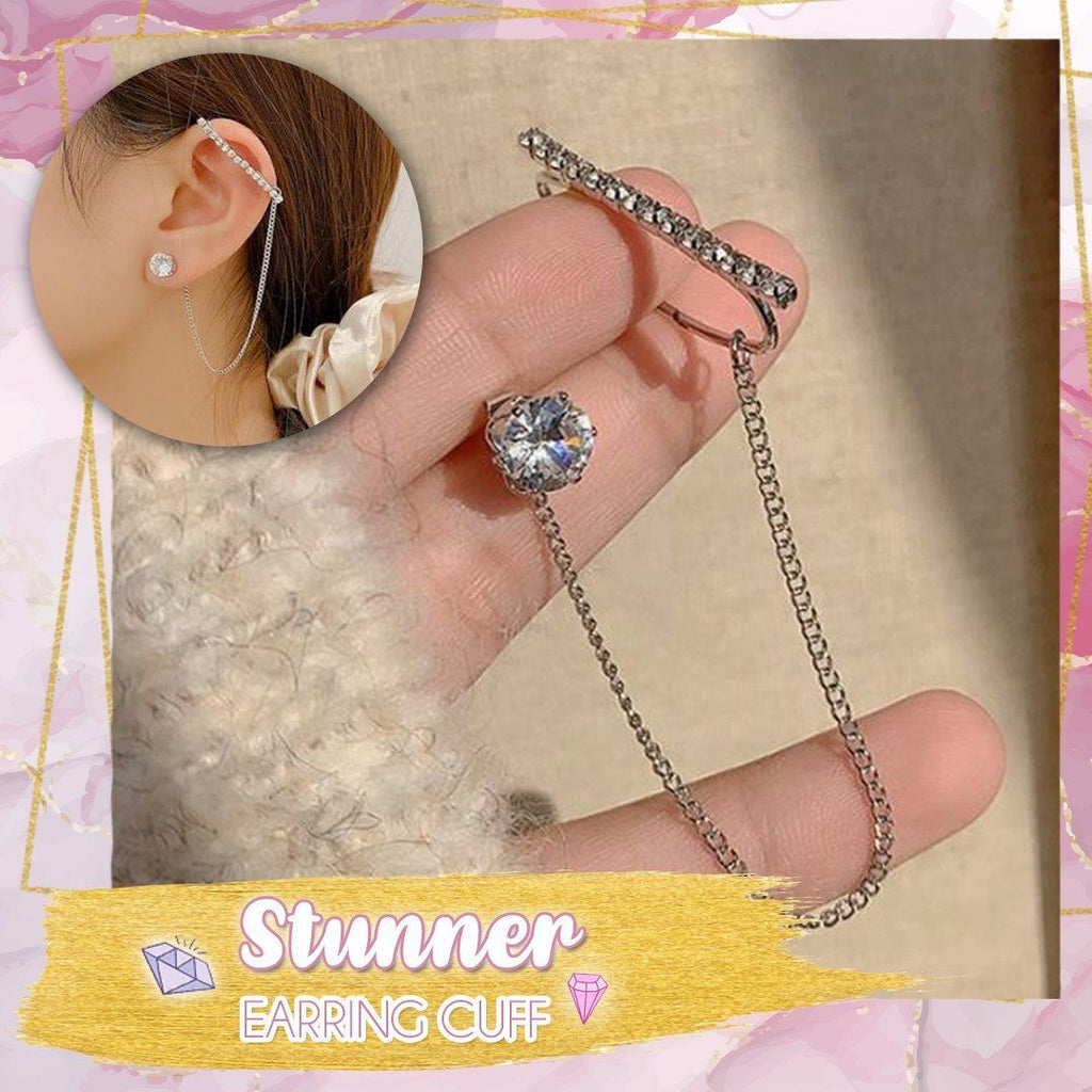 Stunning One-Piece Drop Earring Cuff