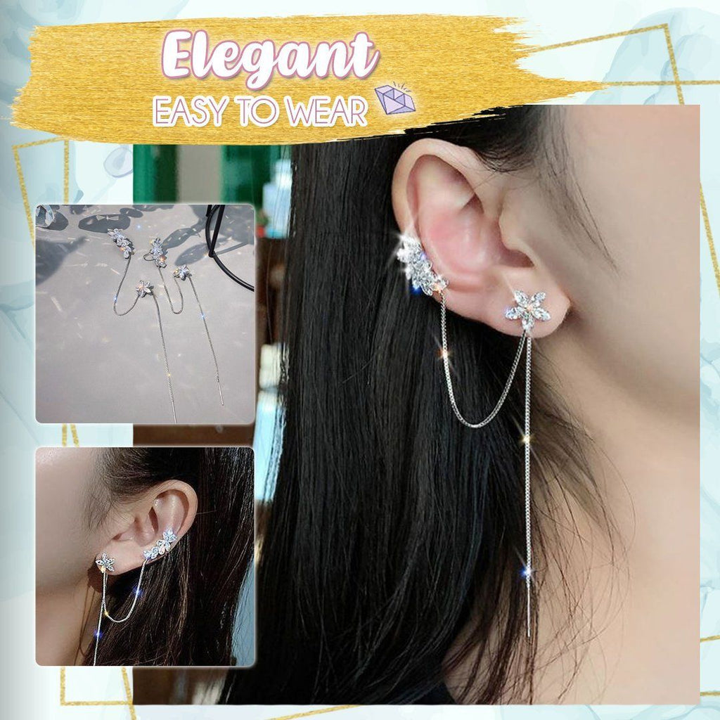 Stunning One-Piece Drop Earring Cuff