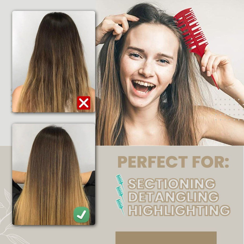 Hair Coloring Sectioning Comb
