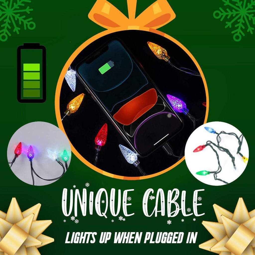 Christmas Lights Phone Charging Cable