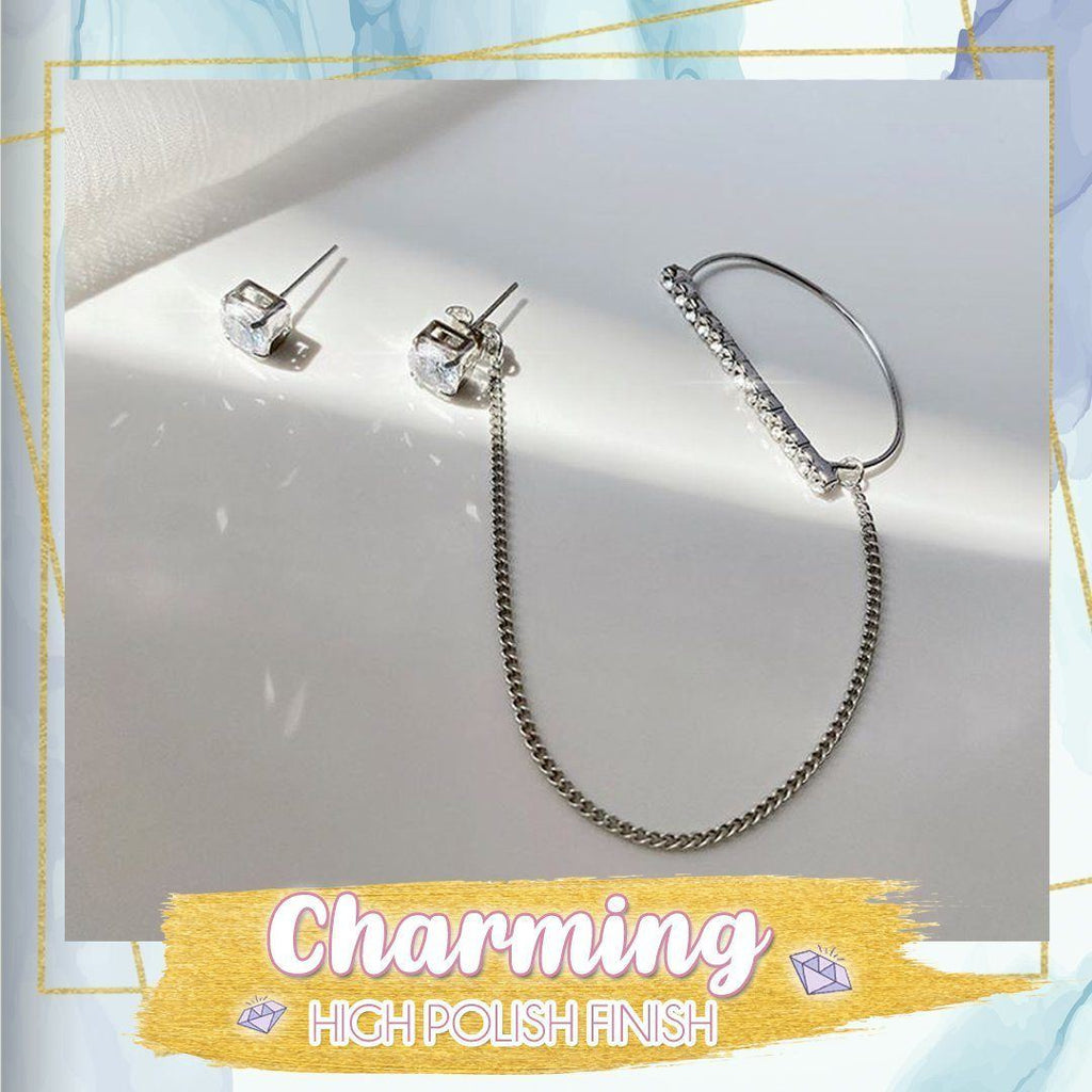 Stunning One-Piece Drop Earring Cuff