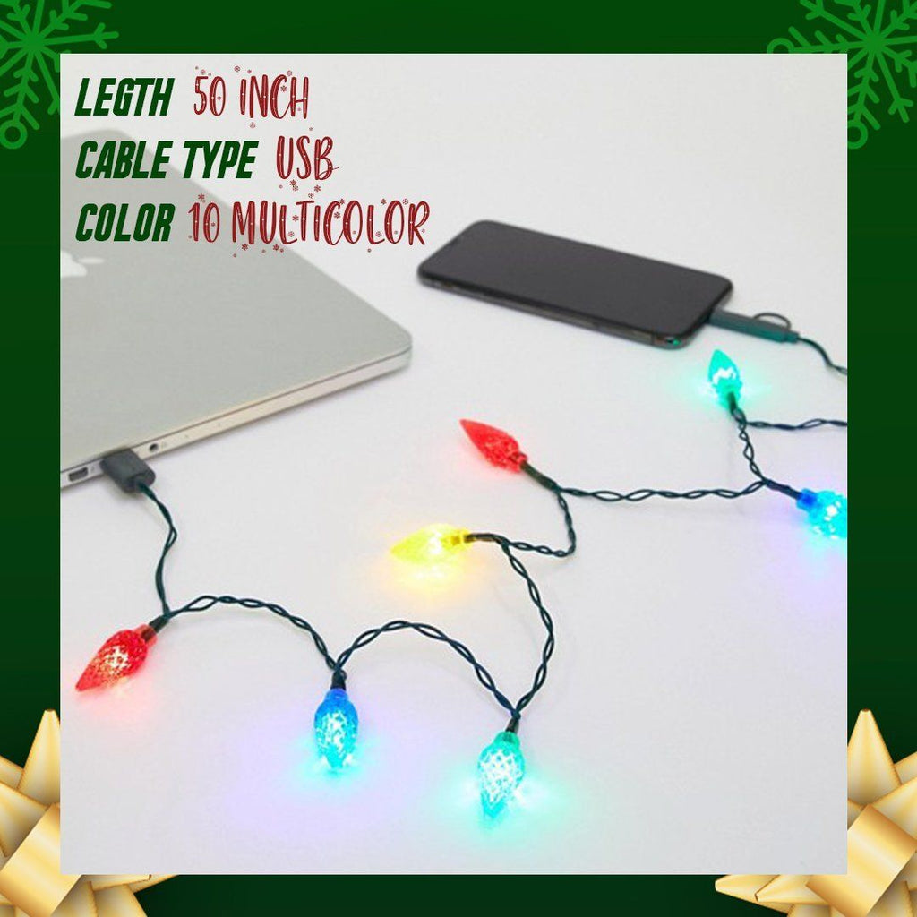 Christmas Lights Phone Charging Cable
