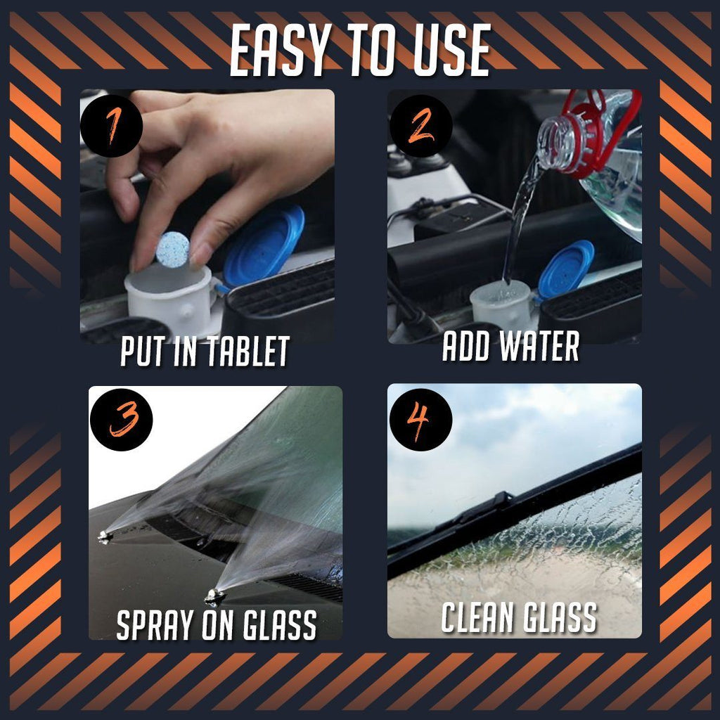 Car Windshield Glass Concentrated Cleaning Tablets