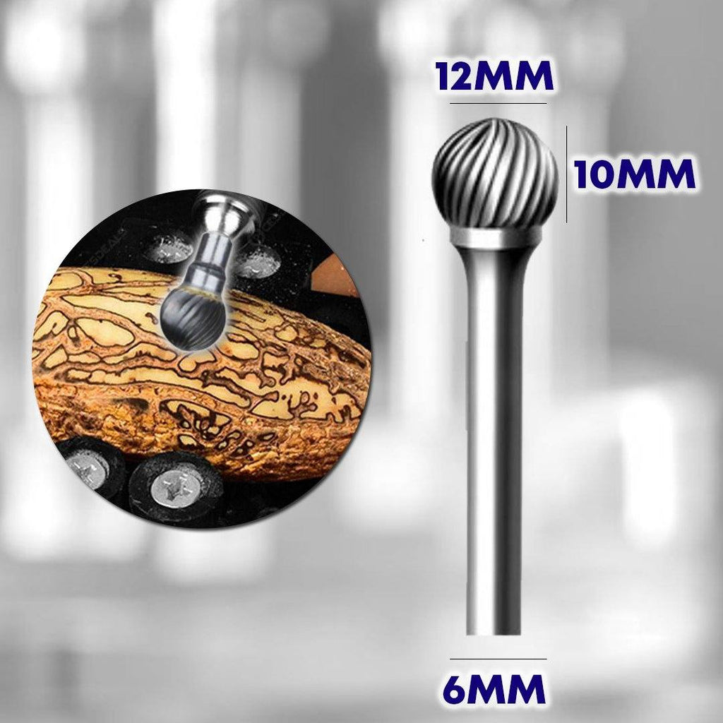 Ball End Double Cut Rotary Burrs File