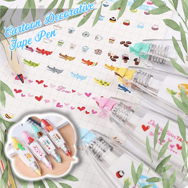 Cartoon Decorative Tape Pen