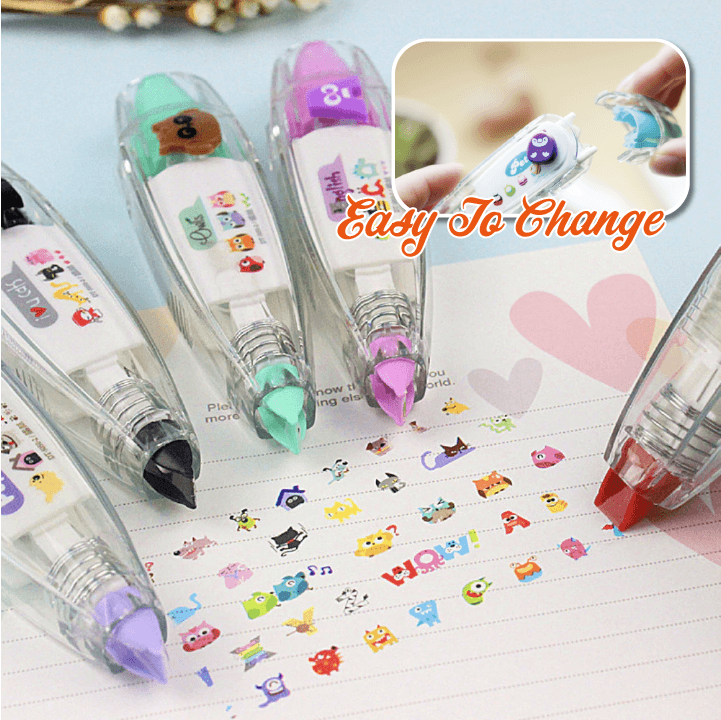 Cartoon Decorative Tape Pen